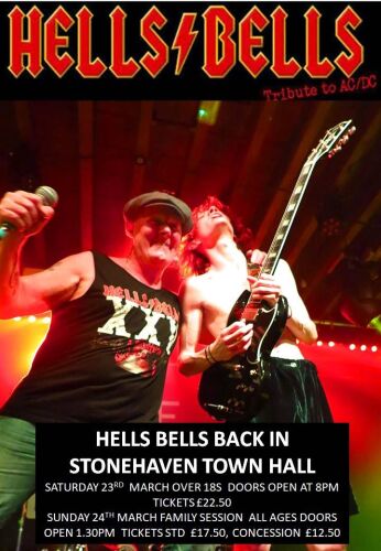 6 Hells Bells Tribute to AC/DC Sat 23rd + Sun 24th March