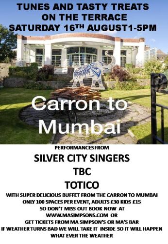 TUNES AND TASTY TREETS ON THE TERRACE SATURDAY 16TH AUGUST SILVER CITY SINGERS, TOTICOS