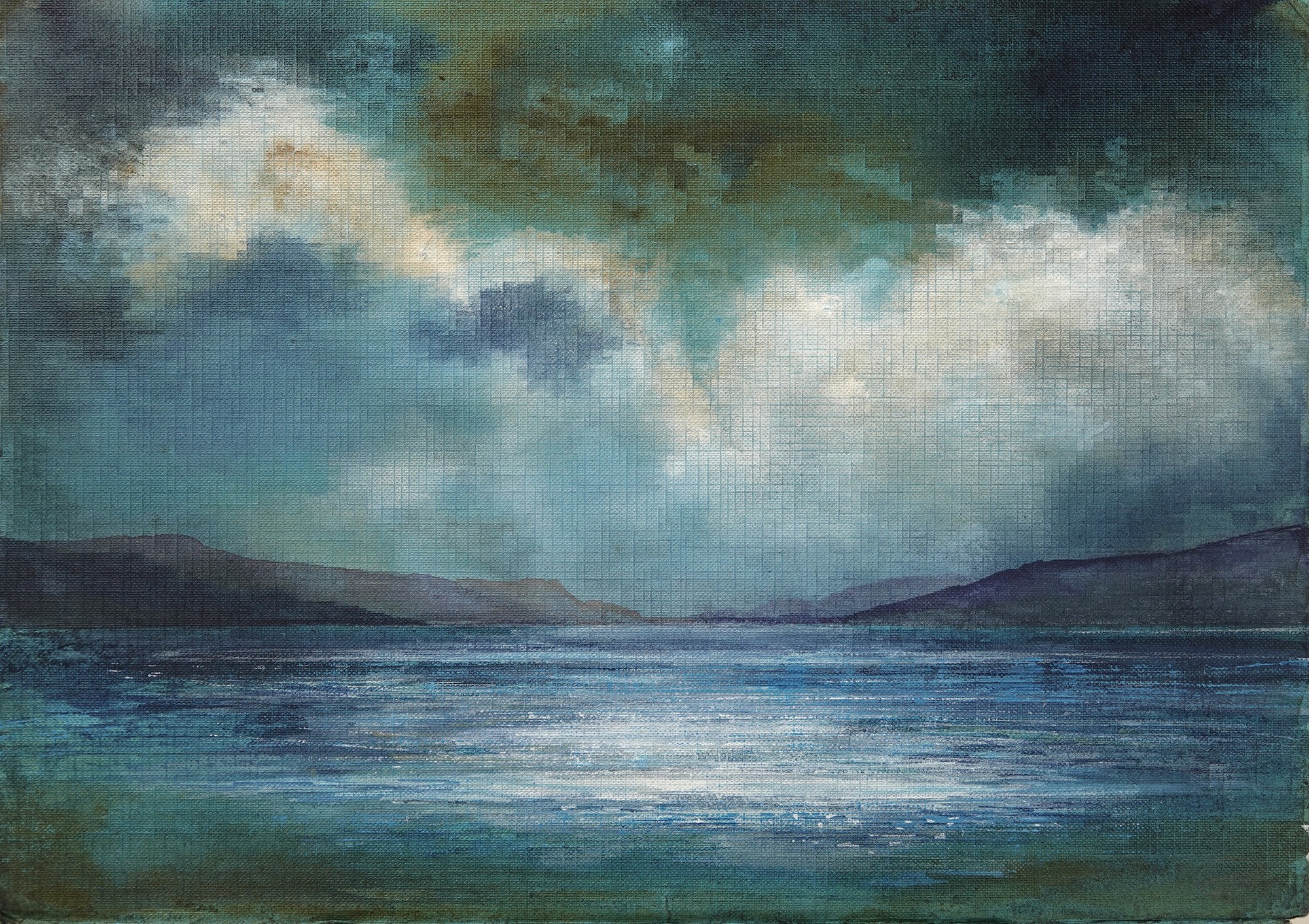 Waiting for rainbows, Loch Rannoch 23x32.5cm