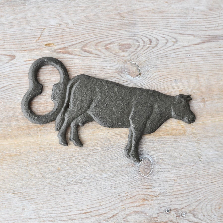 CowCast Iron Bottle Opener, 15cm