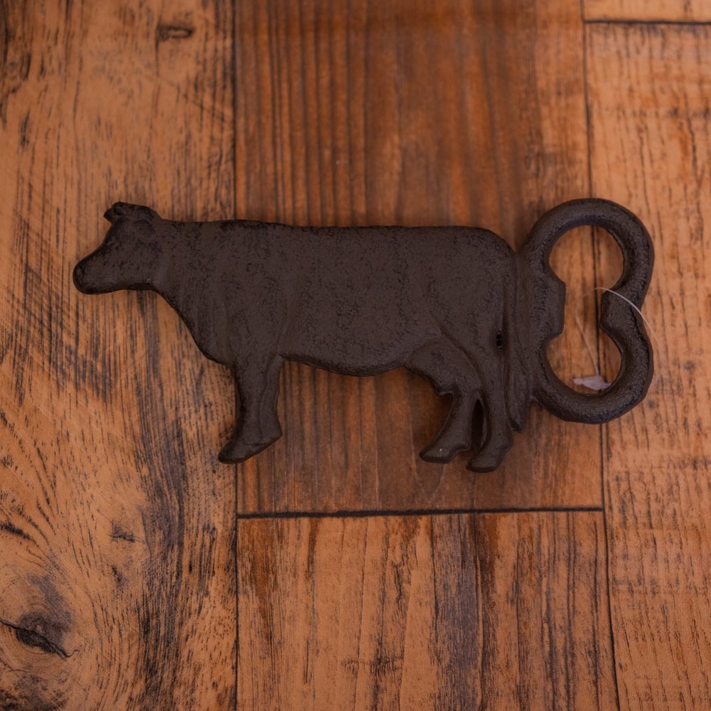 CowCast Iron Bottle Opener, 15cm