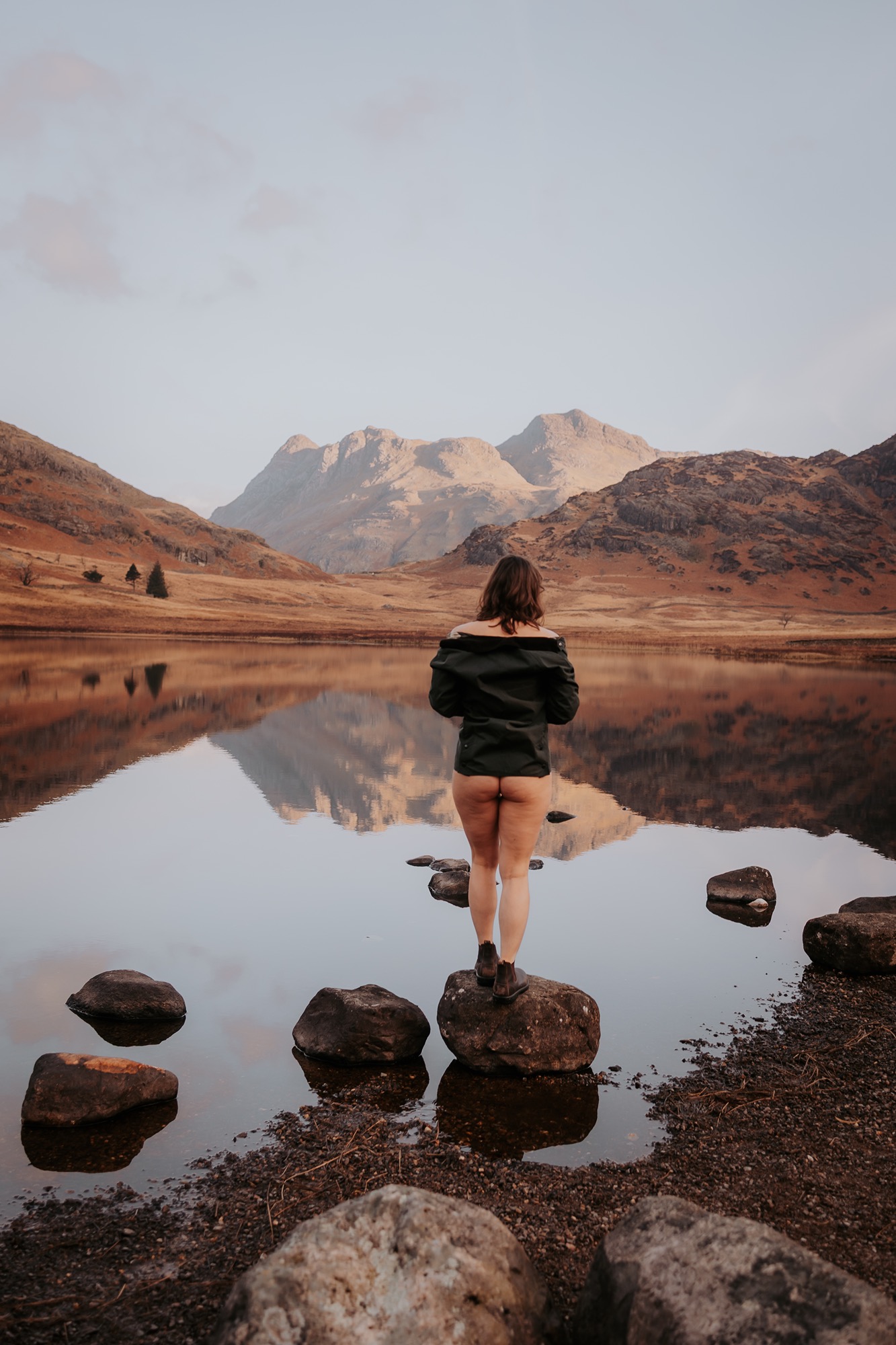 Boudoir portrait at Bleacher Report Tarn, in the Lake District