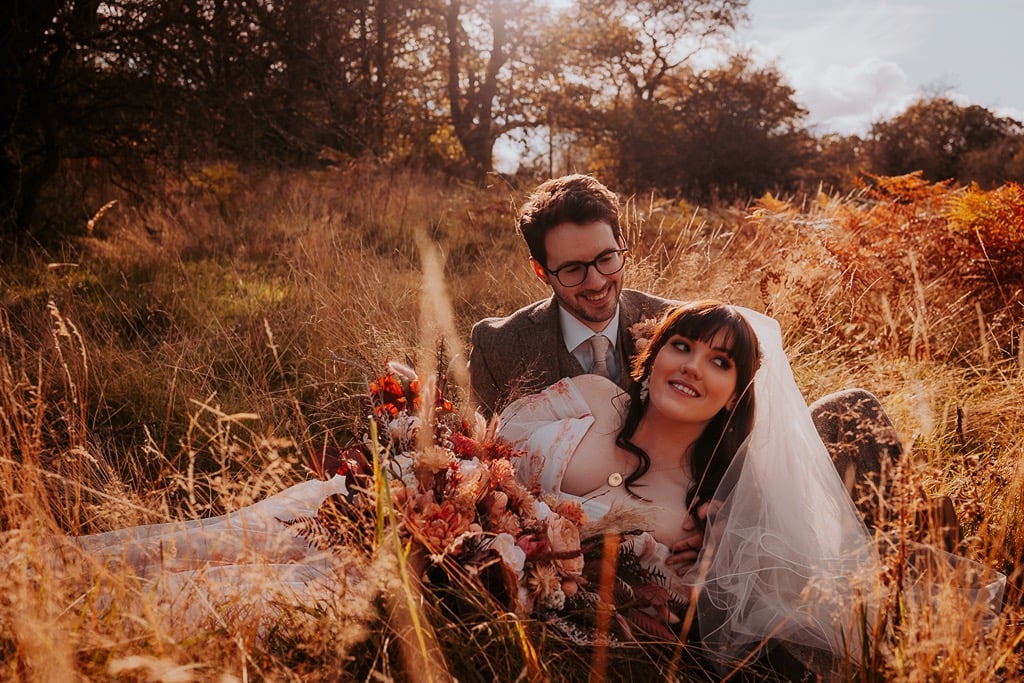 Lake District wedding with Autumnal colours - Wild Boar, Windermere