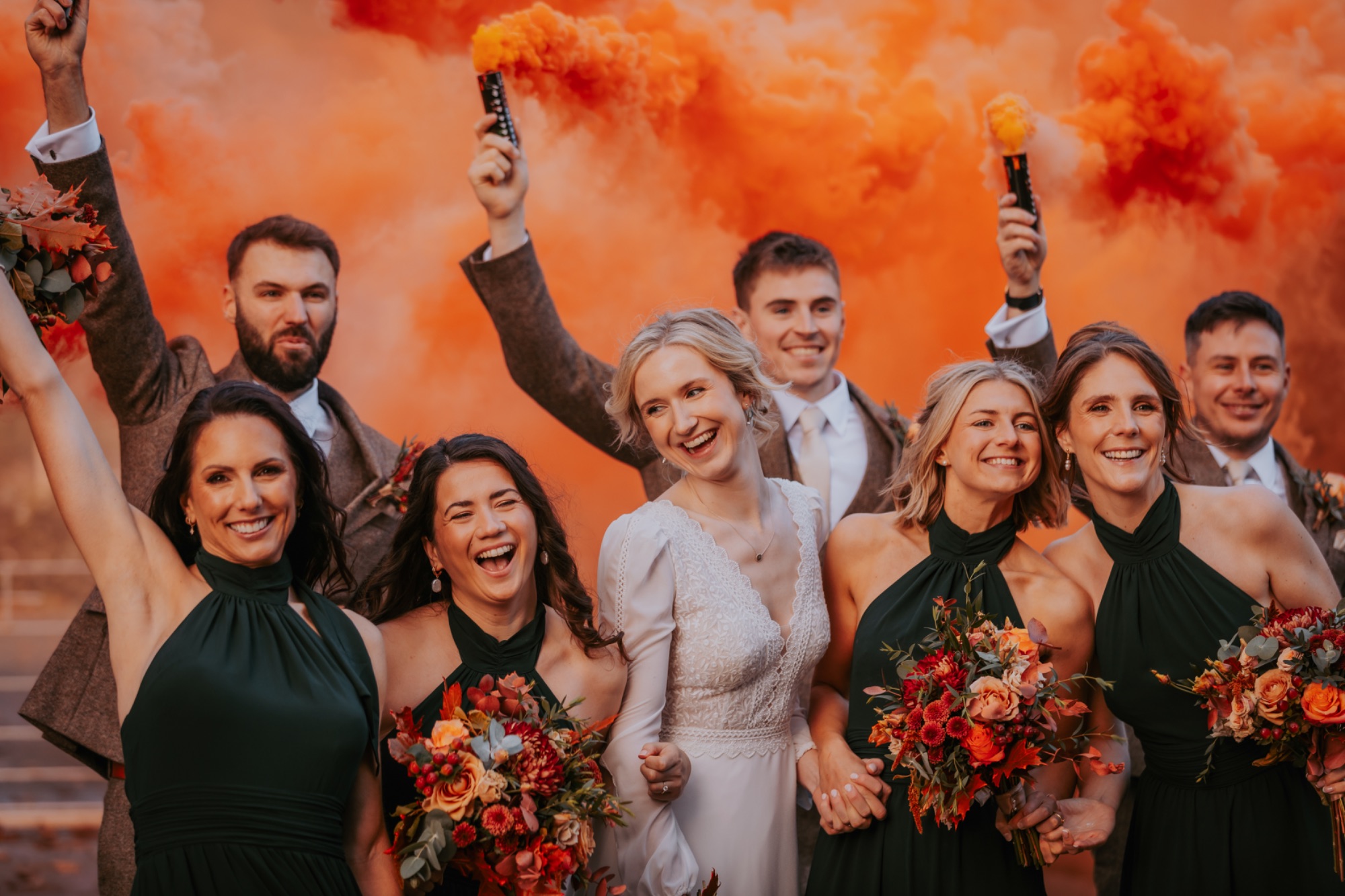 Town Head Estate - warm  colourful smoke - South Lake District - Autumnal w