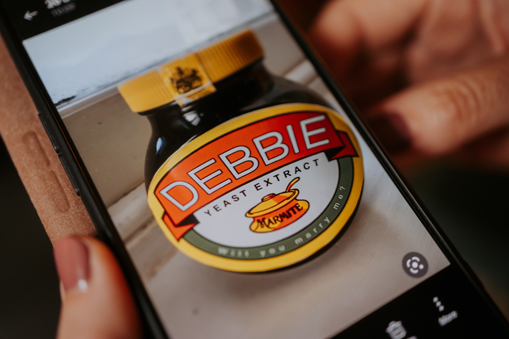 Marmite wedding proposal