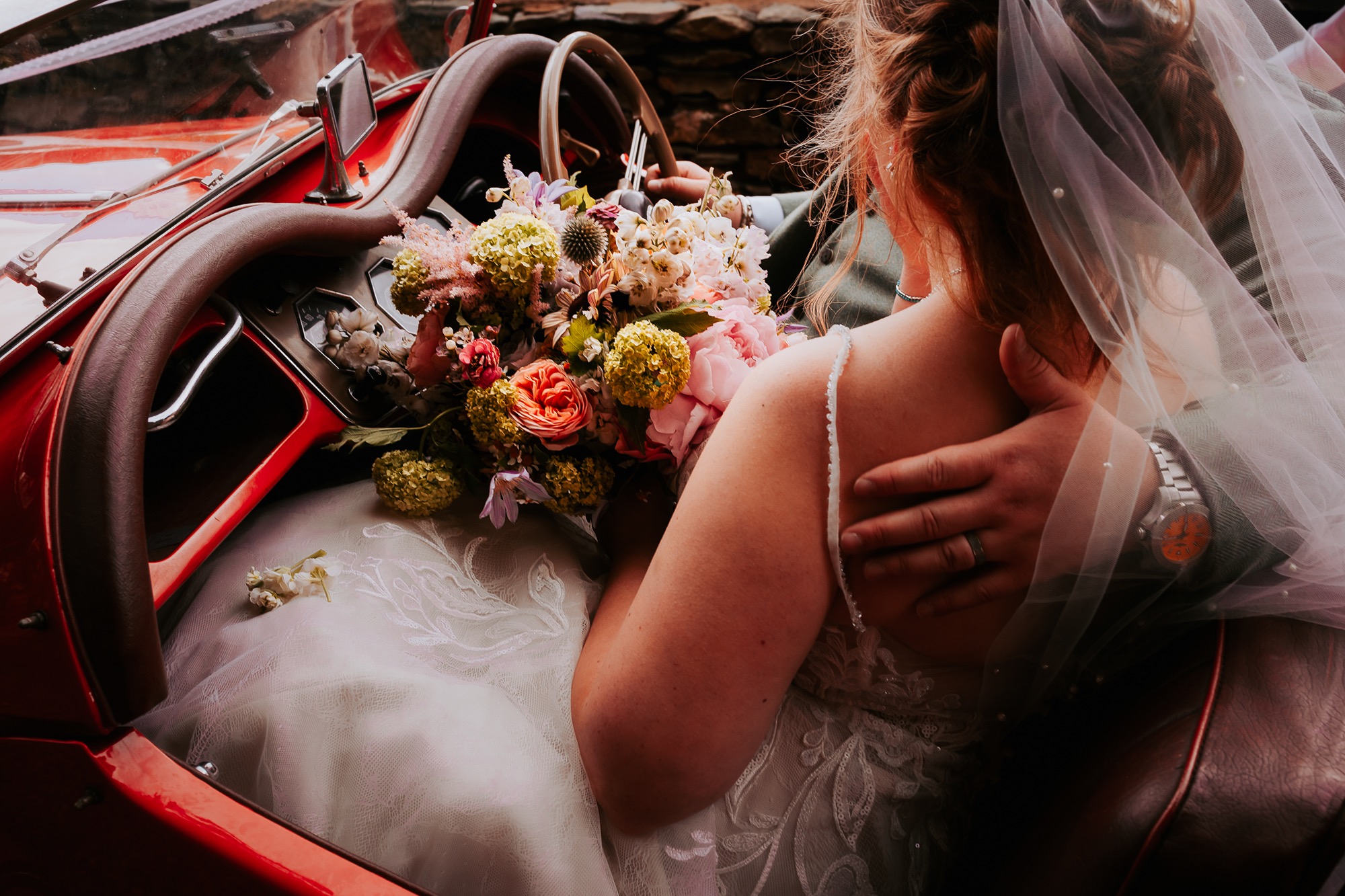 Wedding flowers - Free Range Floristry at Town Head Estate