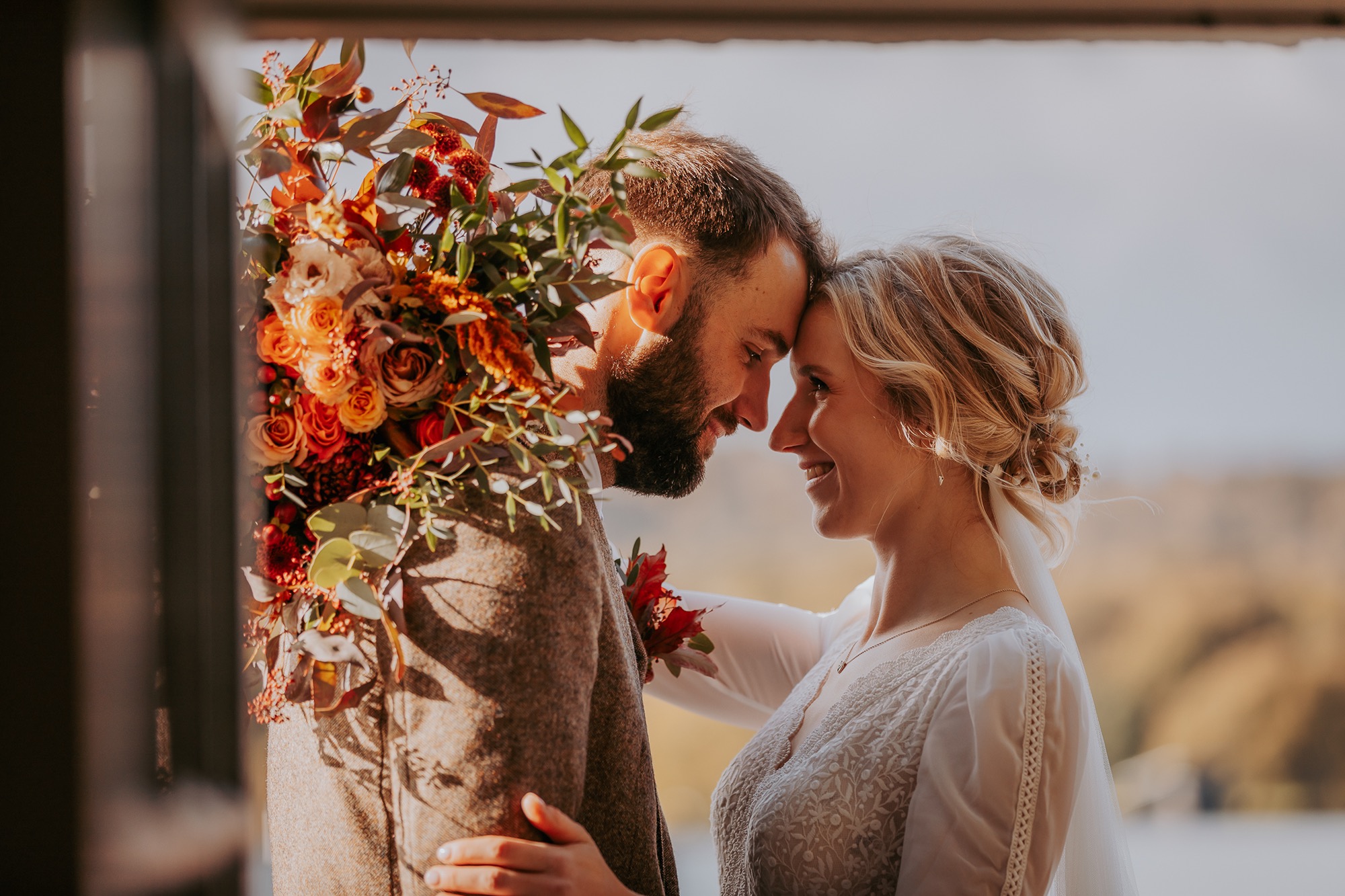 Bright colourful confetti moment at Town Head Estate