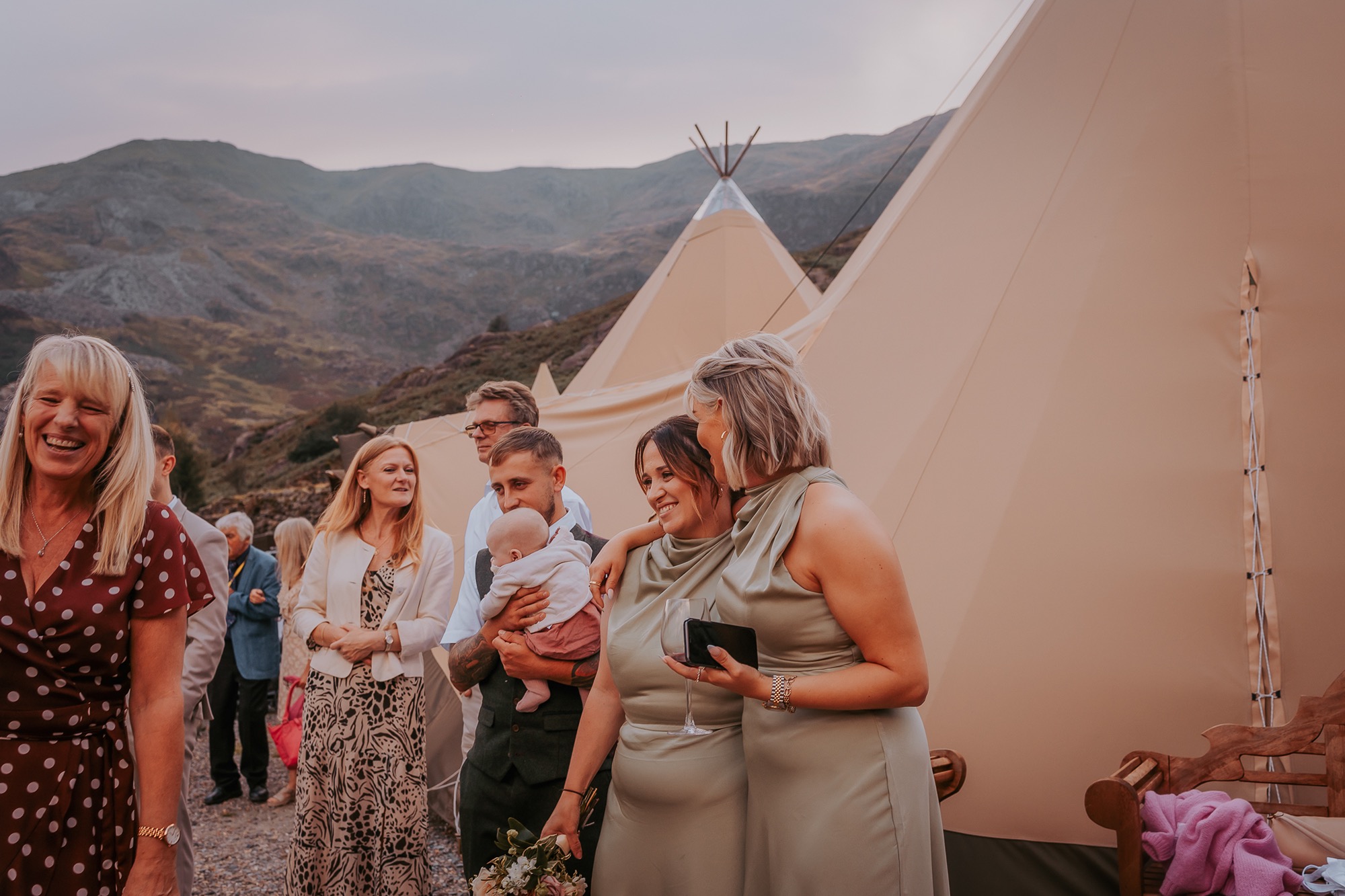 Reception at Coniston Coppermines in FJell Tipis