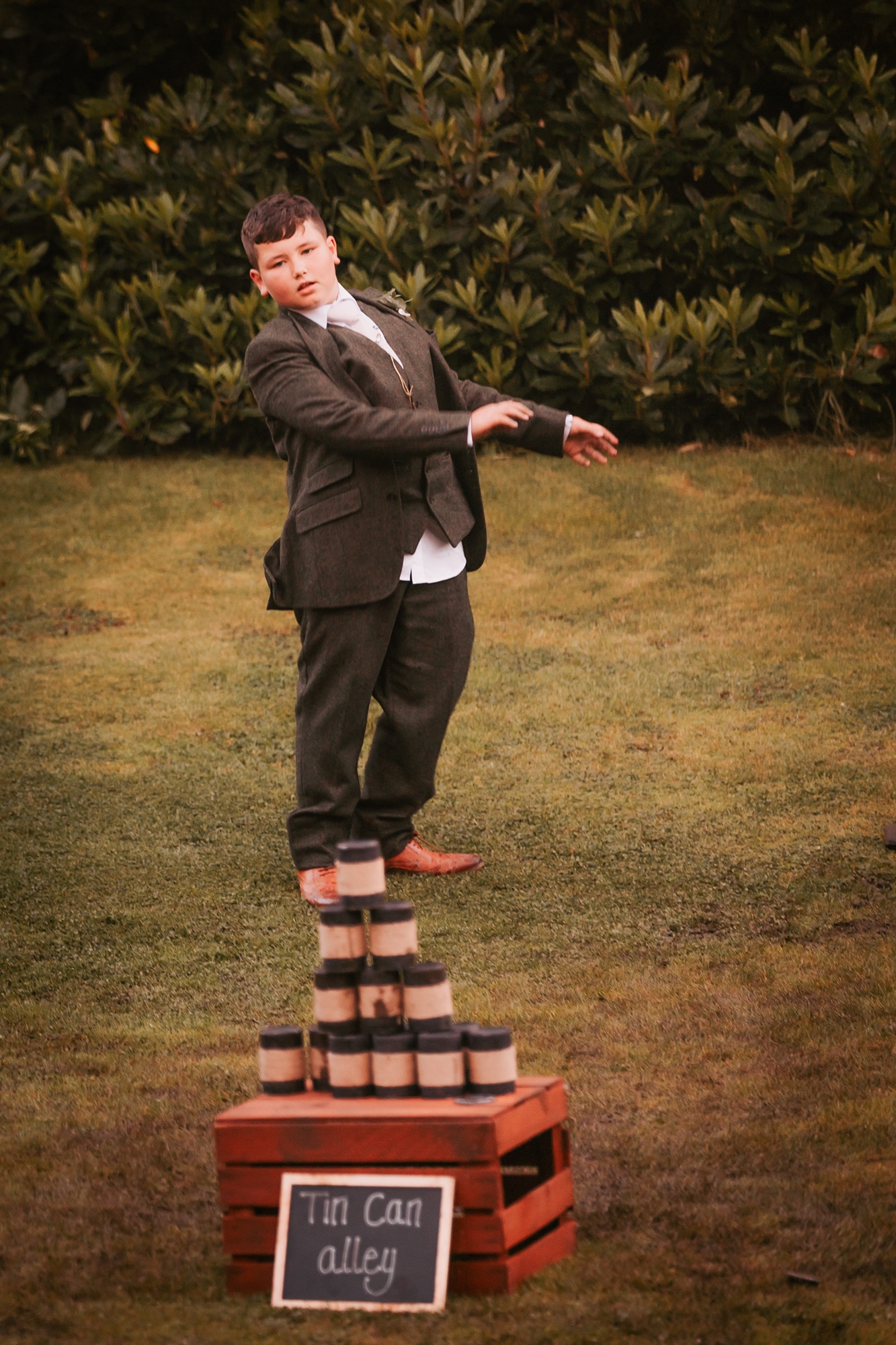 wedding garden games at Town Head Estate