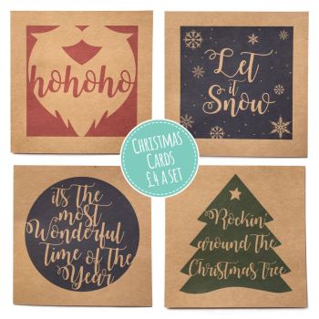 CHRISTMAS CARDS - SET OF 4