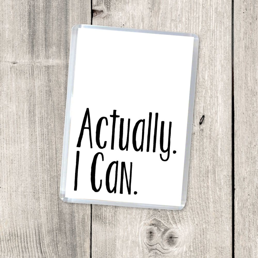 ACTUALLY. I CAN. MAGNET