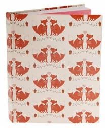 Fox patterned notebook