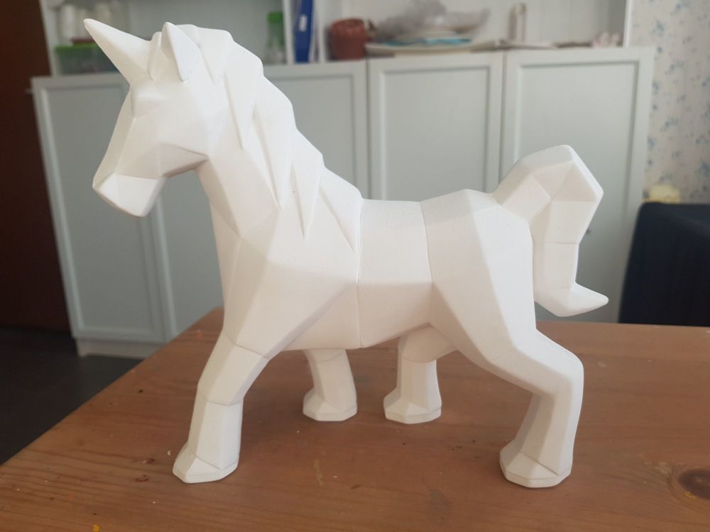 XL faceted unicorn