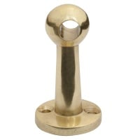 Fiddle / Gallery Rail Bracket for 6mm rod- Centre - Polished Brass