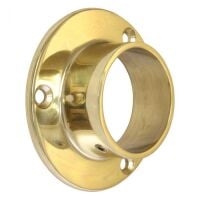 End Socket / Flange - Polished Brass