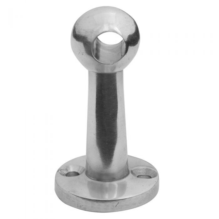 Fiddle / Gallery Rail Bracket for 6mm rod- Centre - Polished Chrome