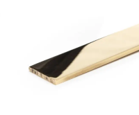 15.8mm x 3.2mm (5/8" x 1/8") 500mm Polished Brass Flat
