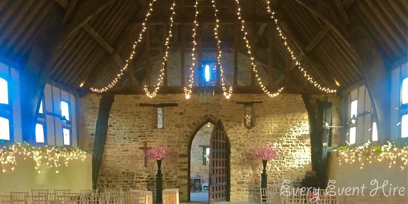 Brockworth Priors Tithe Barn Fairy Light Canopy