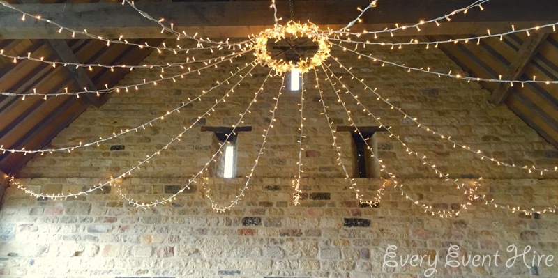 Brockworth Tithe Barn Fairy Light Canopy