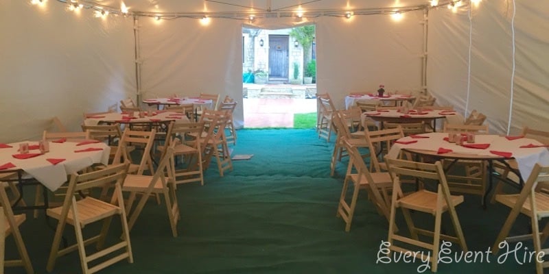 Wooden Folding Chair Hire Gloucestershire