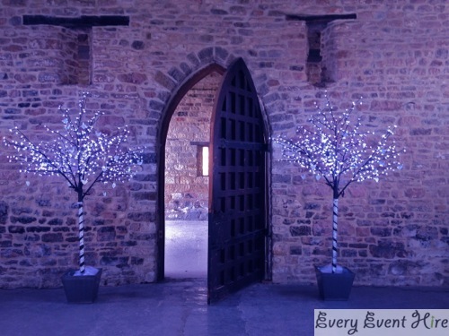 LED Blossom Trees with Purple Mood Lighting