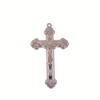 Wholesale Silver metal Liturgy crucifix 4.5cm