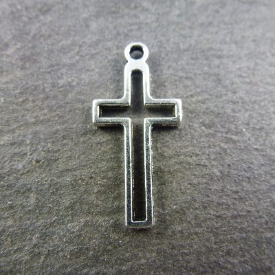 2.3cm small silver metal cross
