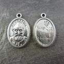 St. Charbel silver metal medal 2.5cm