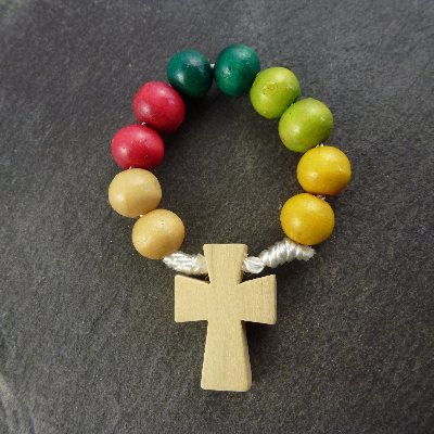 Wholesale missionary wood rosary ring