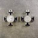 3cm black St. Benedict cross medal