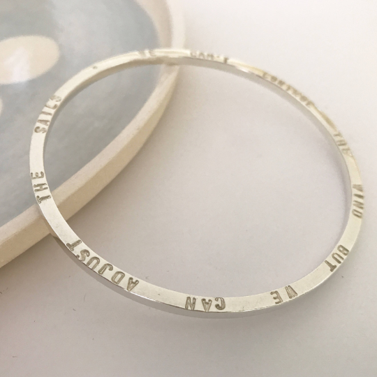 Sterling silver bangle