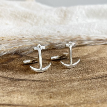 Anchor sterling silver cufflinks