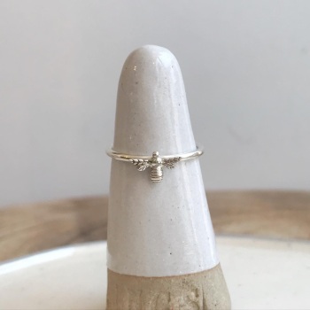 Dainty stacking ring with Bee