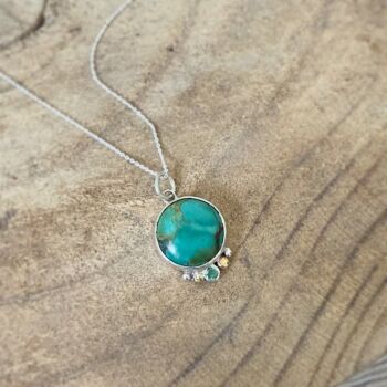 Turquoise and Emerald Necklace