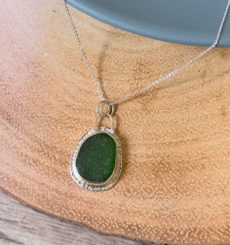 Green Witterings Seaglass Necklace