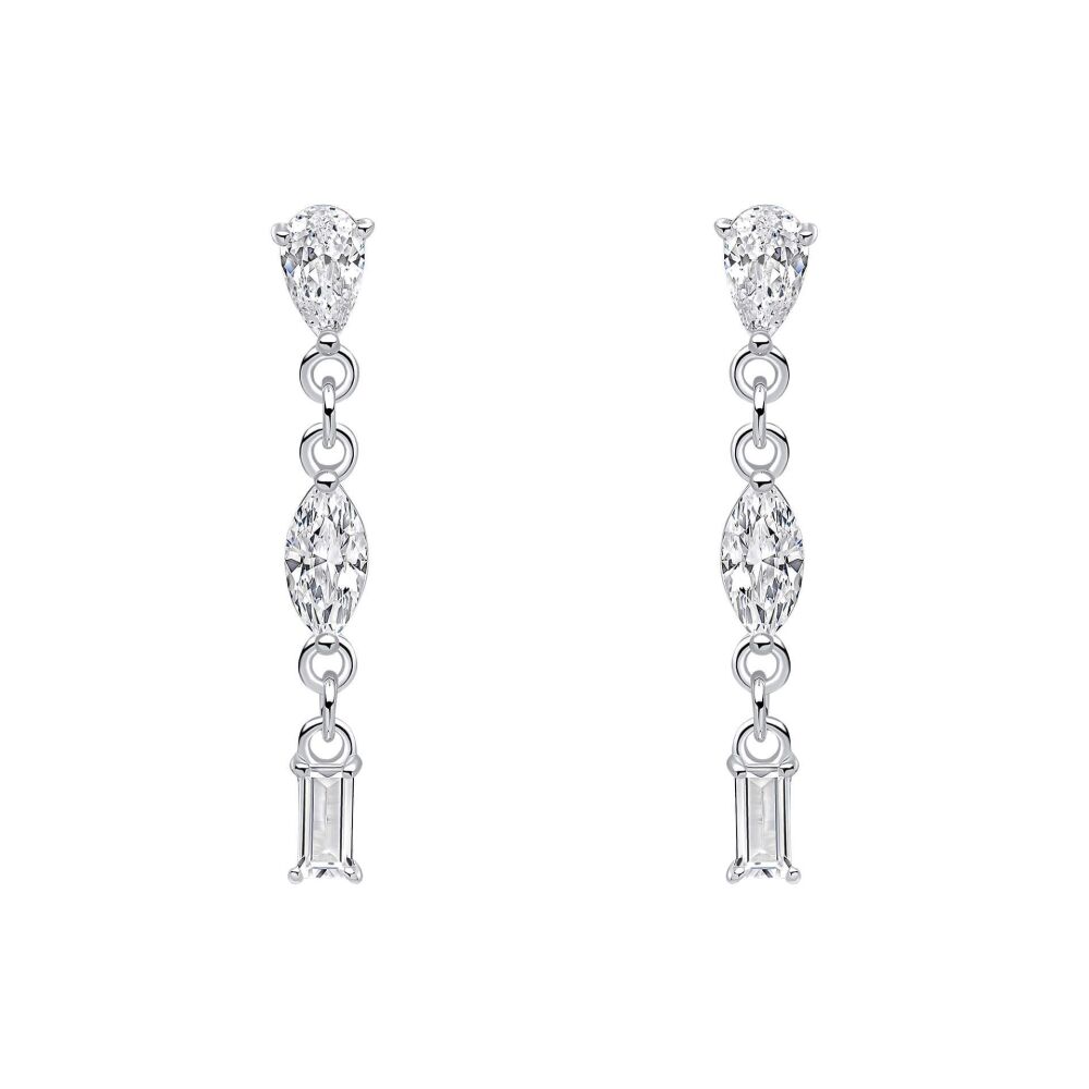 CZ Drop Earrings