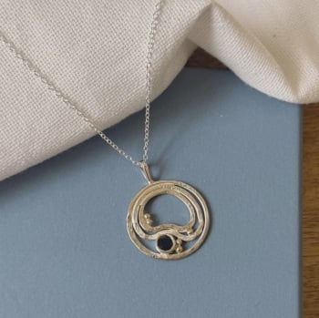 High Tide Necklace with Sapphire