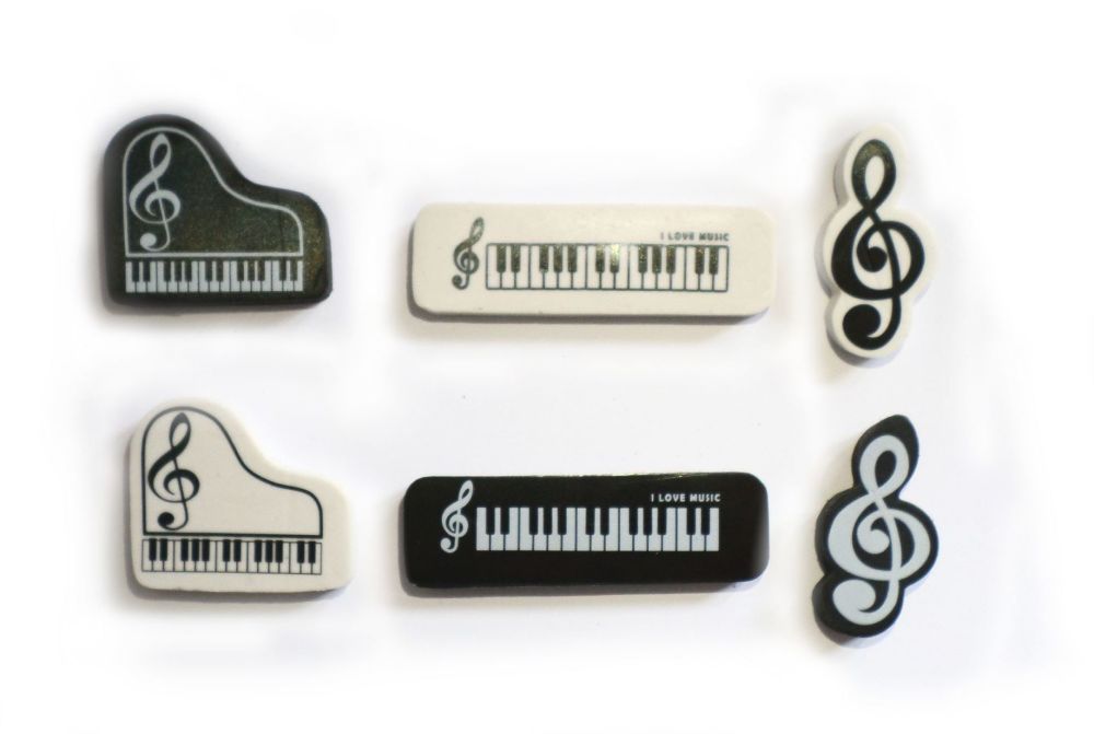 Eraser - Music note, Keyboard or Piano