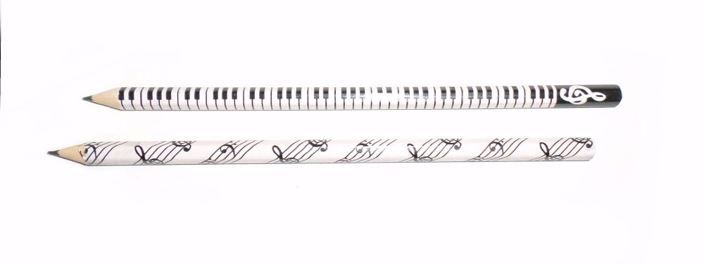 Music pencil - Keyboard/stave design