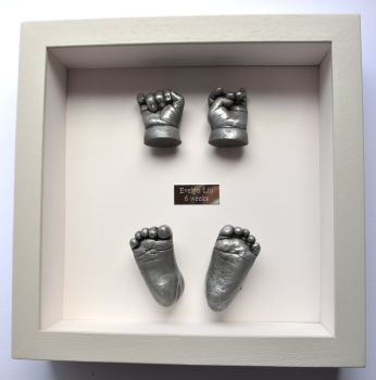 3D Resin hands and feet framed