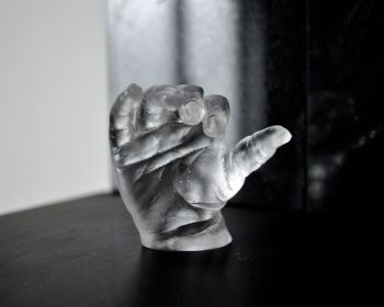 Crystal Glass Baby Hand