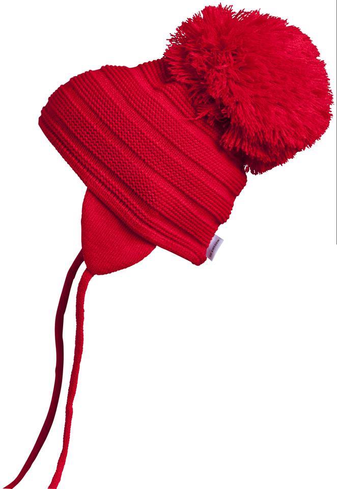 Satila Pom Pom Hat Purl Red