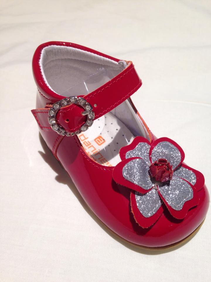 Girls Andanines Red Patent Shoes