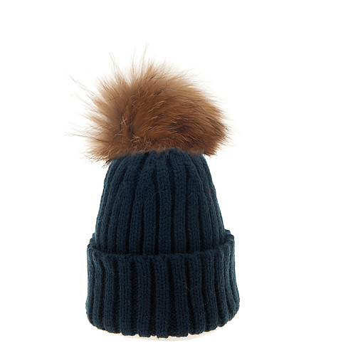 pom london pom hat Navy Fur London Natural Hat with Pom  Pom Fur  Bowtique