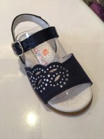 CLEARANCE PRICE NOW ONLY £25 Girls Andanines Sandals Navy 161305
