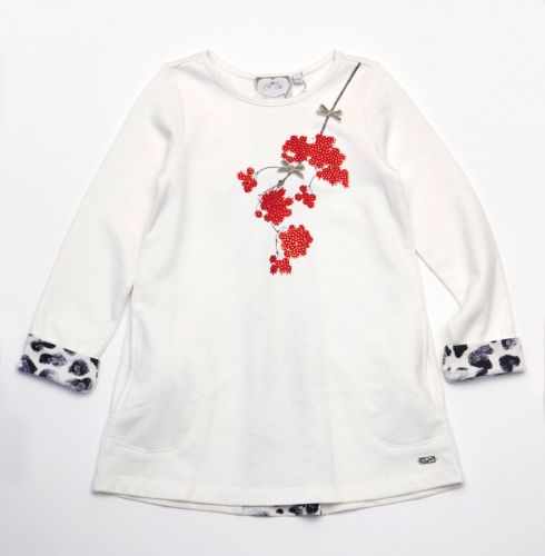   PRE ORDER Girls A*Dee Snow Leopard Tunic 1511