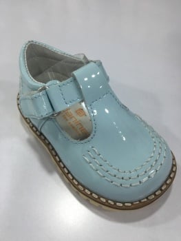 Boys Andanines Blue Patent Shoes