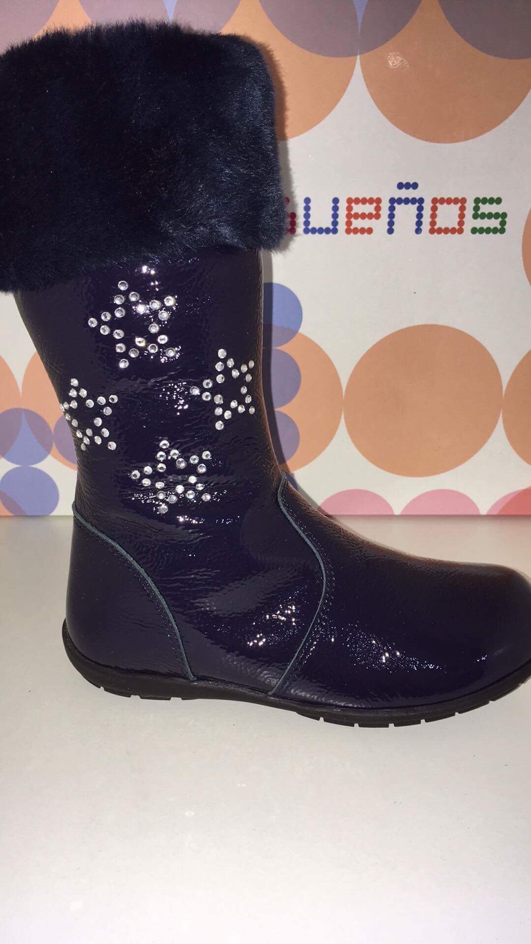 navy boots for girls