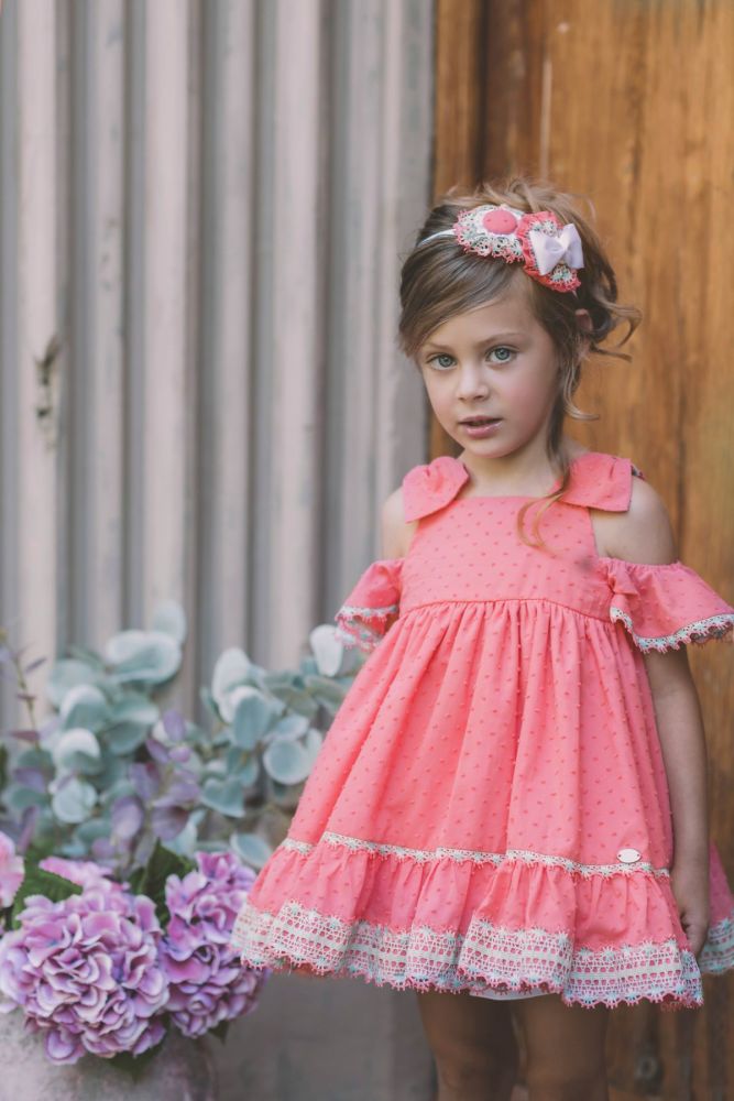 Girls Dolce Petit Coral Dress 2220