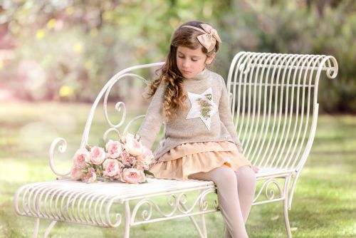 Girls Miranda Lemon and Beige Skirt Set 231 - 3 Piece - PRE ORDER